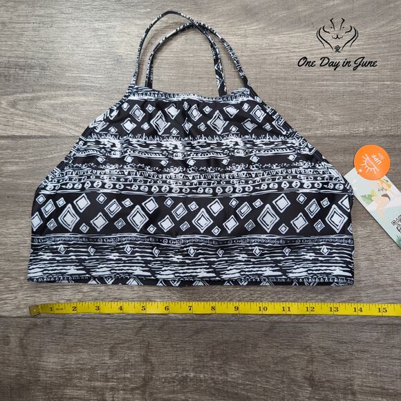 CharmLeaks High Neck Crop Bikini Top Size S - Picture 3 of 4